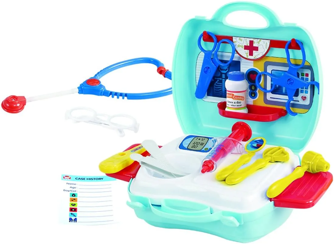 - 20 Pc Kids Doctor Playset Gift$ Teaches Basic Medical Knowledge My inevitably Carry Medical Centre Toy Doctor Kit for Child 