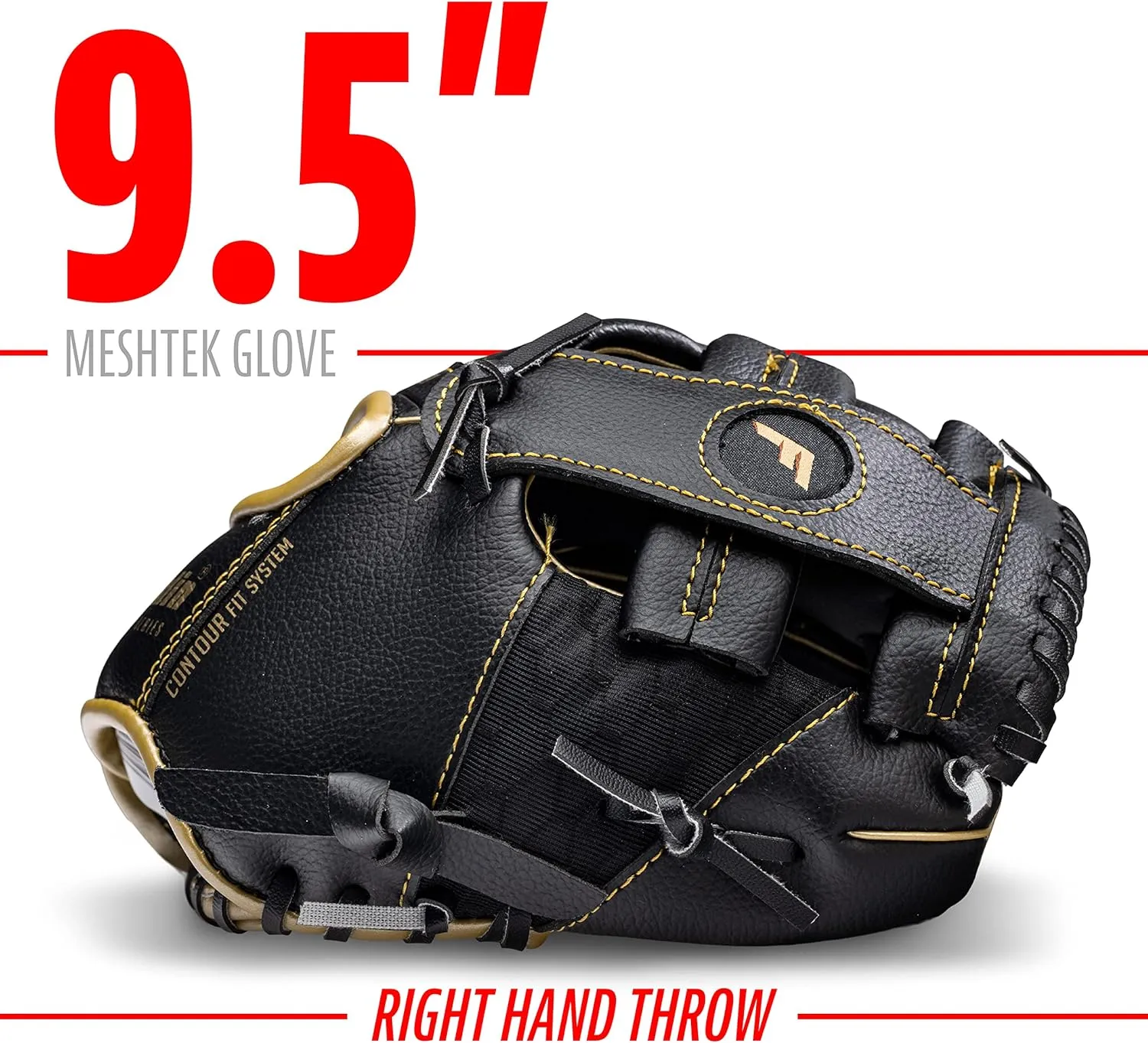 - 9.5" Inch Franklin Sports Kids Baseball Glove   Ball Sets - earning impenetrable Switzerland Meshtek Youth Teeball Gloves for Kids   Toddlers - Left   Right Hand Throw Mitts   Glove Sets with Foam Balls - Boys   Girls Gloves 