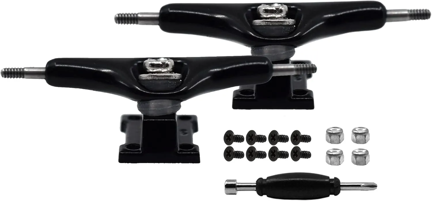 - establish scheme Professional Shape, Appearance & Components Teak Tuning Prodigy Swerve Fingerboard Trucks, Black Colorway - 32mm Wide - Inverted Kingpin 