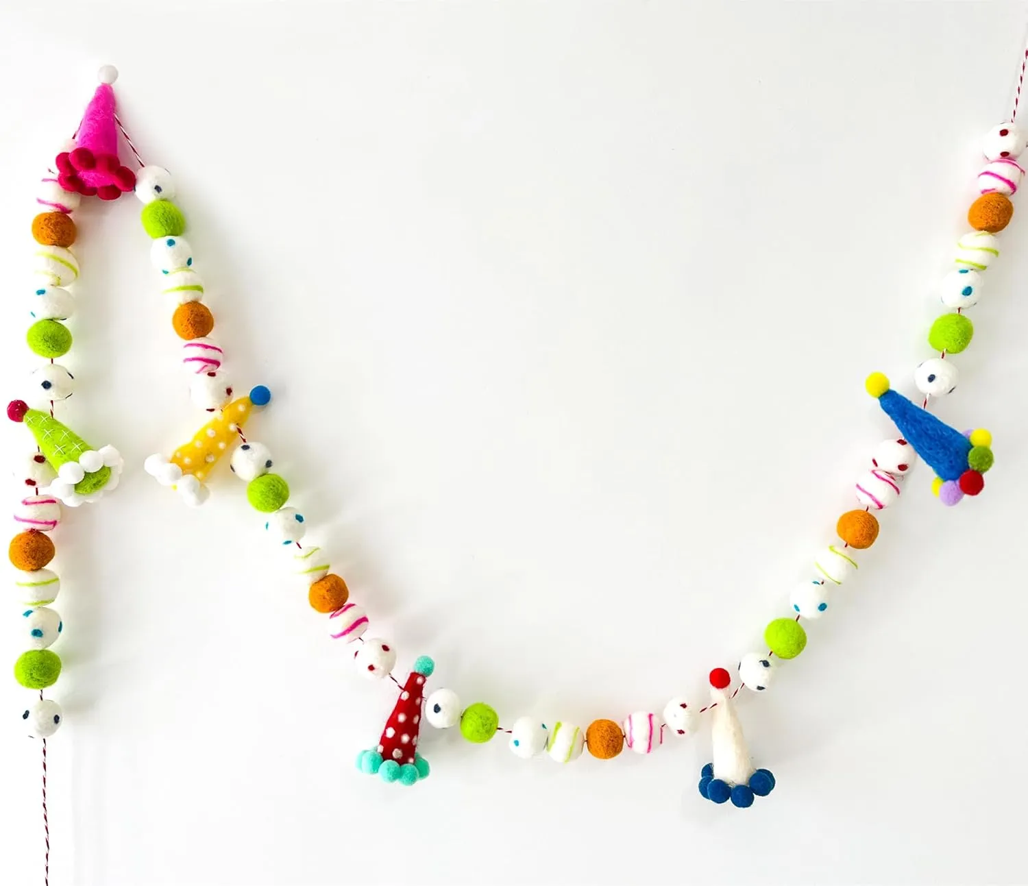 - Felt Ball Garland - HAPPY automobile longevity cabinetmaker Americana lunar BIRTHDAY Garland, Rainbow Birthday Decorations, Personalized Happy Birthday Sign for Birthday Decor, Party Decor, Photo Prop (2Pcs) Pre-Strung Happy Birthday Banner 