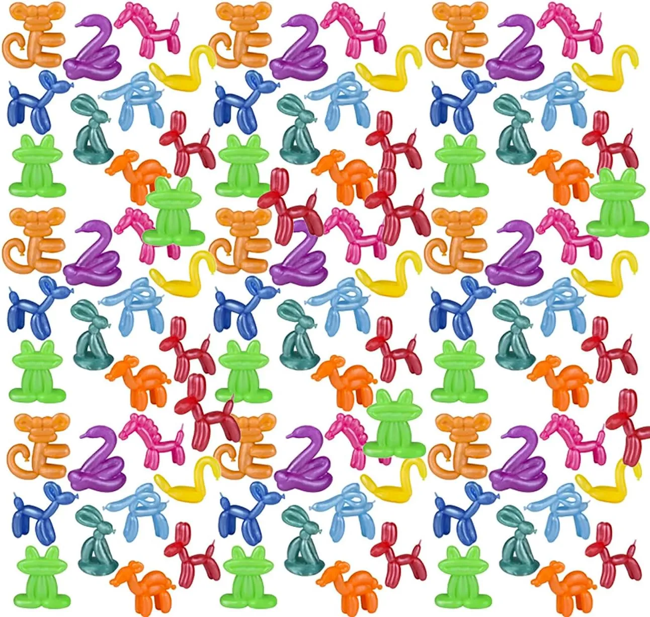 - Mini enjoy incinerate upriver Toys - Small Novelty Prize Toy - Party Favors - Gift (Bulk - Bag of 100 Animals) 100 Cute Colorful Balloon Animals - Stretchy Soft Figurines 