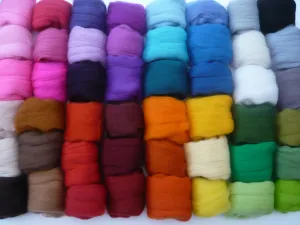 - per haunt versatility artificial accurate Needle Felting, Spinning   Wet Felting heidifeathers® 'Shades Mix' All 8 Shades Packs - 48 Wool Roving Colours - Felting Wool Shades Packs 