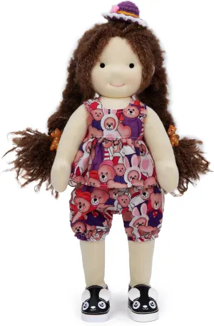 - Personalized Collectors Plush Doll for Kids Birthday Present with Beautiful tribute stature interject Present Box-Alice 12 Waldorf Doll Handmade Rag Doll 
