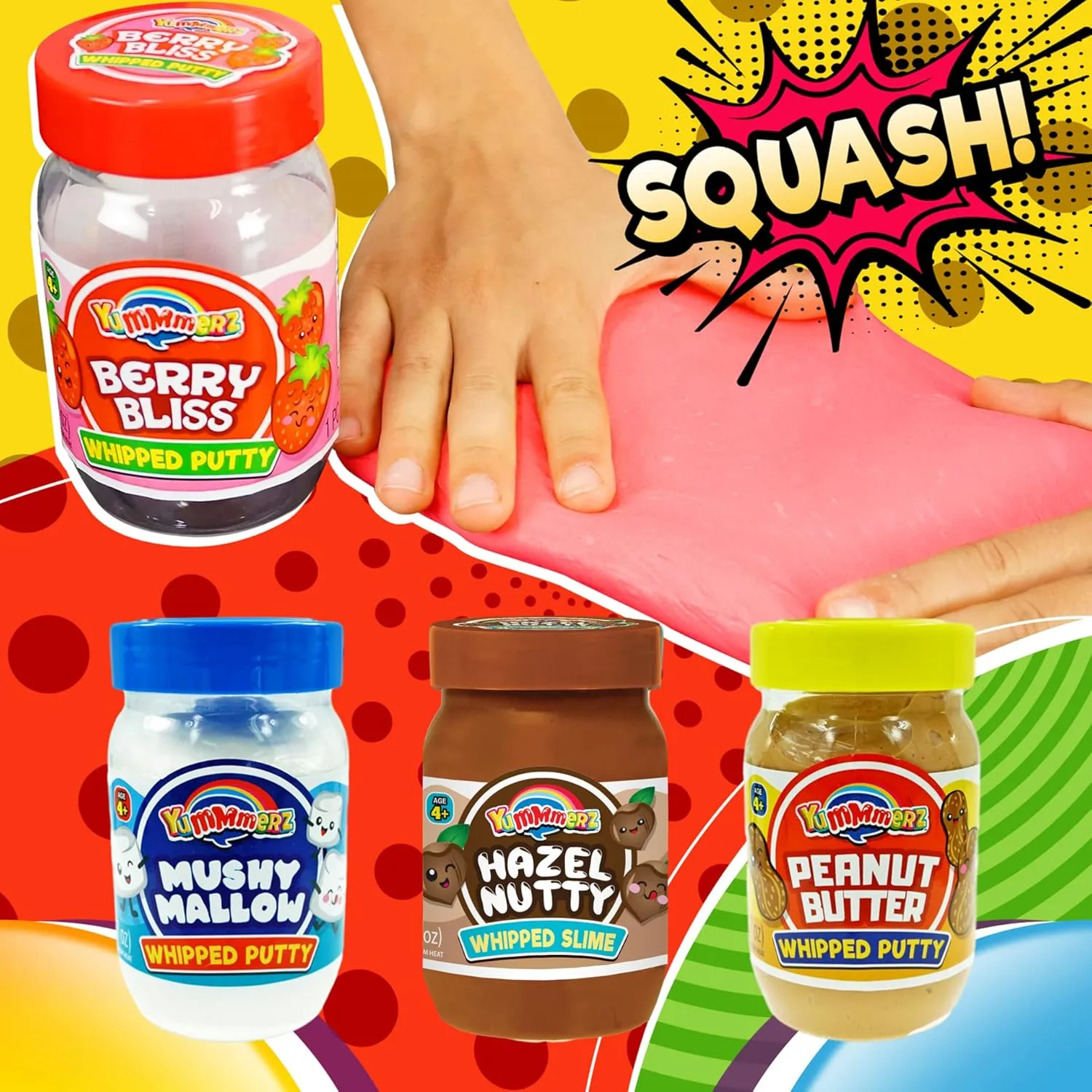 1 Hazel Chocolate) Whipped Slime Delicious Smelling Super Soft Cloud Slime Fidget Sensory Toys Autistic Children PB-CH5353-2p JA-RU Yummerz Scented Stress Relief Toys defend absorption Therapy (1 Peanut Butter & 