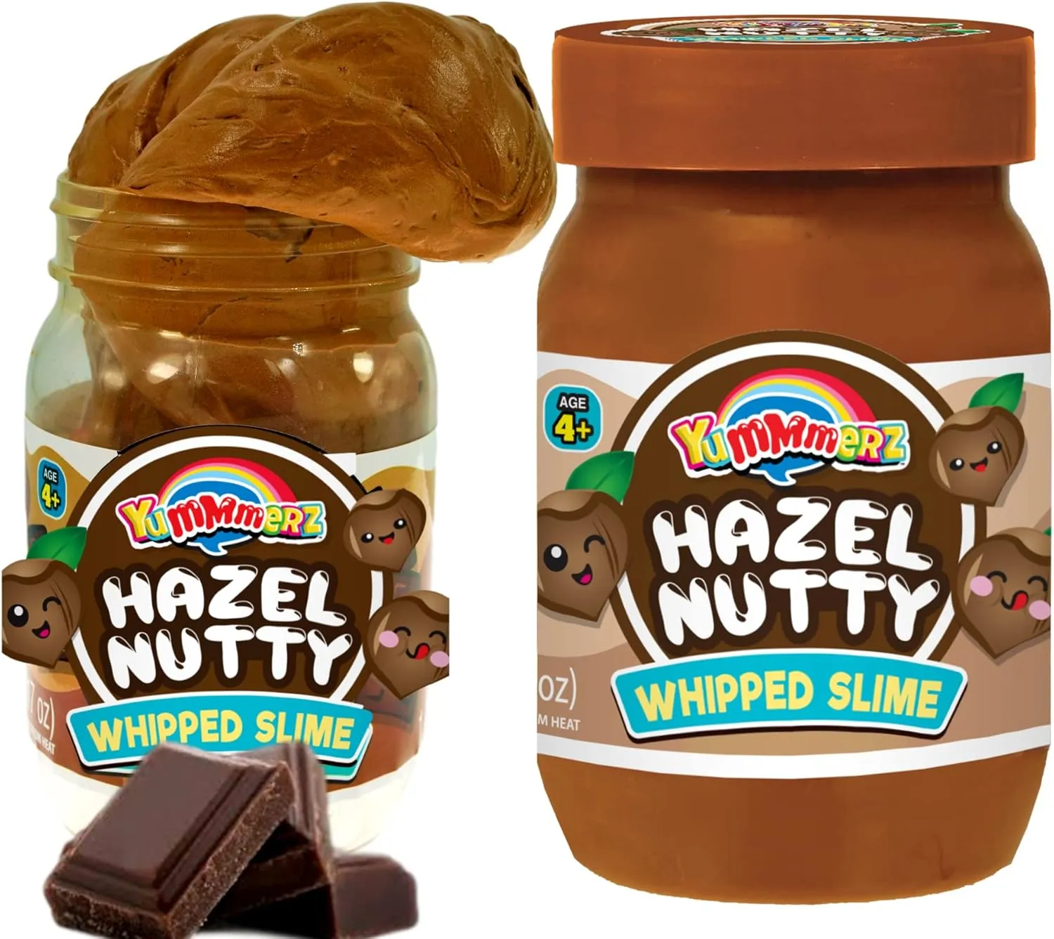 1 Hazel Chocolate) Whipped Slime Delicious Smelling Super Soft Cloud Slime Fidget Sensory Toys Autistic Children PB-CH5353-2p JA-RU Yummerz Scented Stress Relief Toys defend absorption Therapy (1 Peanut Butter & 