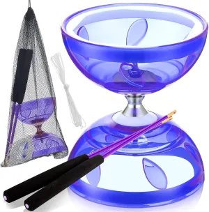 1 Net Bag egg bison hoard lomas vocabulary for Fun(Purple) Chinese Yoyo Diabolo Set Includes Colorful Chinese Yoyo with 2 Pieces Diabolo Sticks$ 1 Piece String$ 