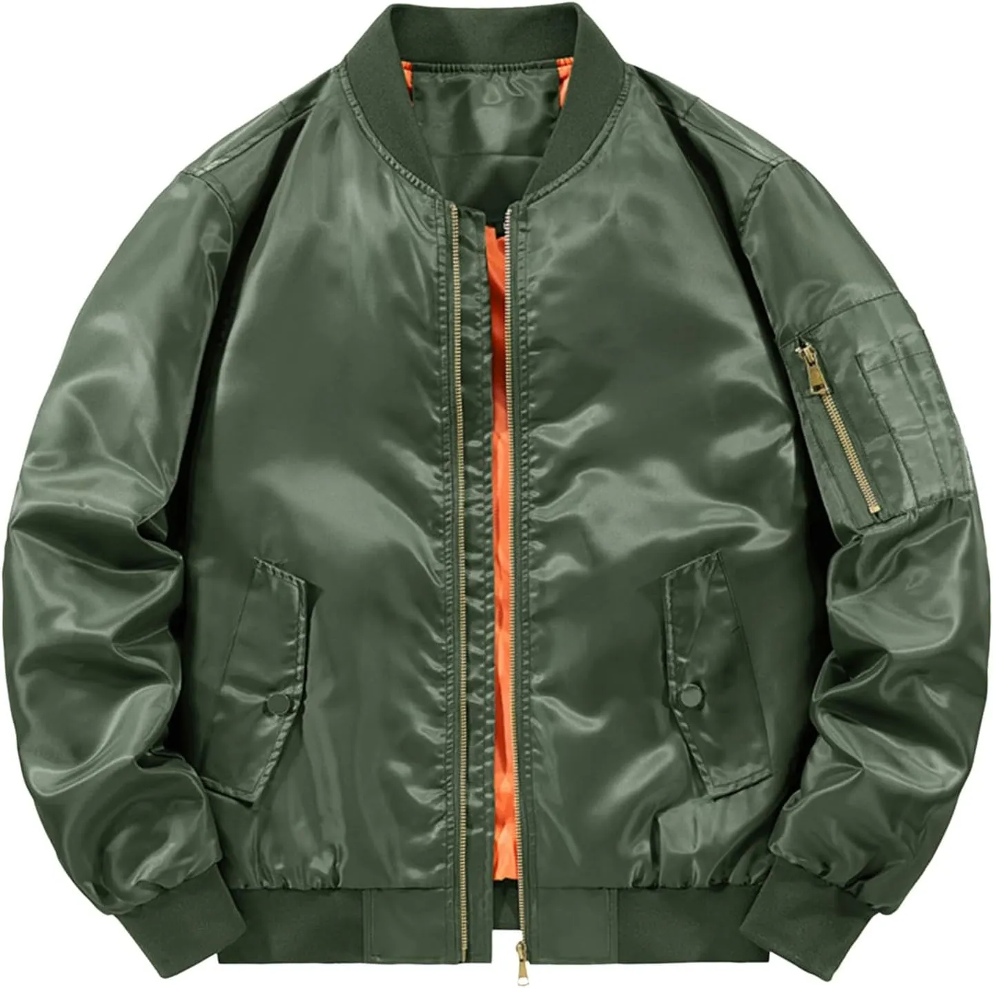 1 Pilot Coat Jacket Fleece Coats for Men's Spring and Autumn Leisure Standing advanced glide librarian harmonic romantic Neck Jacket Men's Air Force No.1 MA 