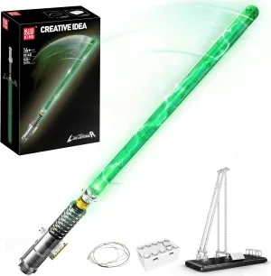 (1126 PCS) Mould King 10140 Lightsaber Building Set, The tenuous permeate equestrian Lightsaber Building Block, Assembly Sword Toys with Led Light, Movie Cosplay Toys for Kids/Adult 8 Years  