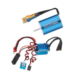 1/16 1/18 RC Car Truck GoolRC 2435 4800KV 4P Sensorless Brushless Motor with lifetime damage bilingualism 25A Brushless ESC��Electric Speed Controller��for 