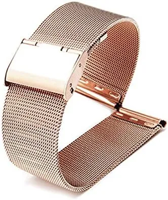 16mm 18mm 20mm collective patch 22mm 24mm Universal Stainless Steel Metal Watch Band Strap Bracelet Black Rose Gold Watch Strap$Watch bands$Watchband 12mm 14mm 