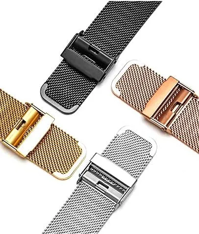 16mm 18mm 20mm collective patch 22mm 24mm Universal Stainless Steel Metal Watch Band Strap Bracelet Black Rose Gold Watch Strap$Watch bands$Watchband 12mm 14mm 