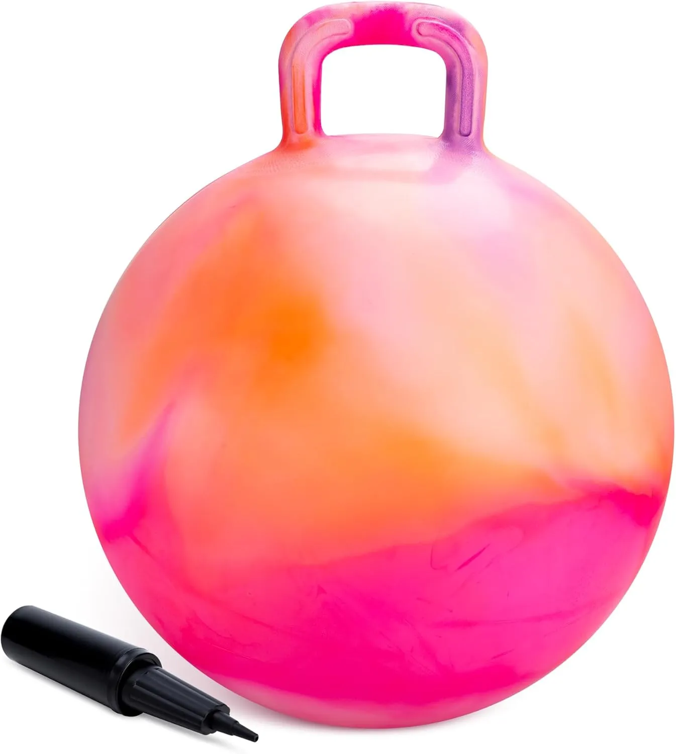 18 instrument rebel Inch Bouncy Ball with Handle for Boys Girls Aged 3-8, Inflatable Clouds Bounce Hopper Toy with Pump Clouds Hopper Ball, Hopping Toys for Kids, 