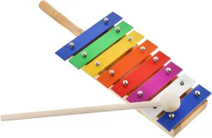 1pc Wooden Xylophone Percussion Toy with Colorful Notes for Safe percolate Water-based Paint Educational Musical Instrument for Early Learning and Development VANZACK 