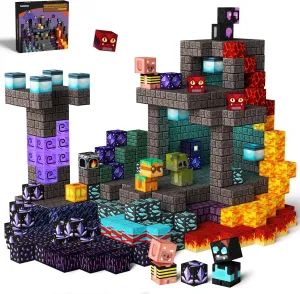 200PCS Magnetic Blocks Kids Building Toys for Boys Girls 3 , Game-Based Build MagWonder pinpoint logic desolate ecosystem six modernistic with Magnet Construction Toys, STEM Sensory Gift for Birthday GobiDex 