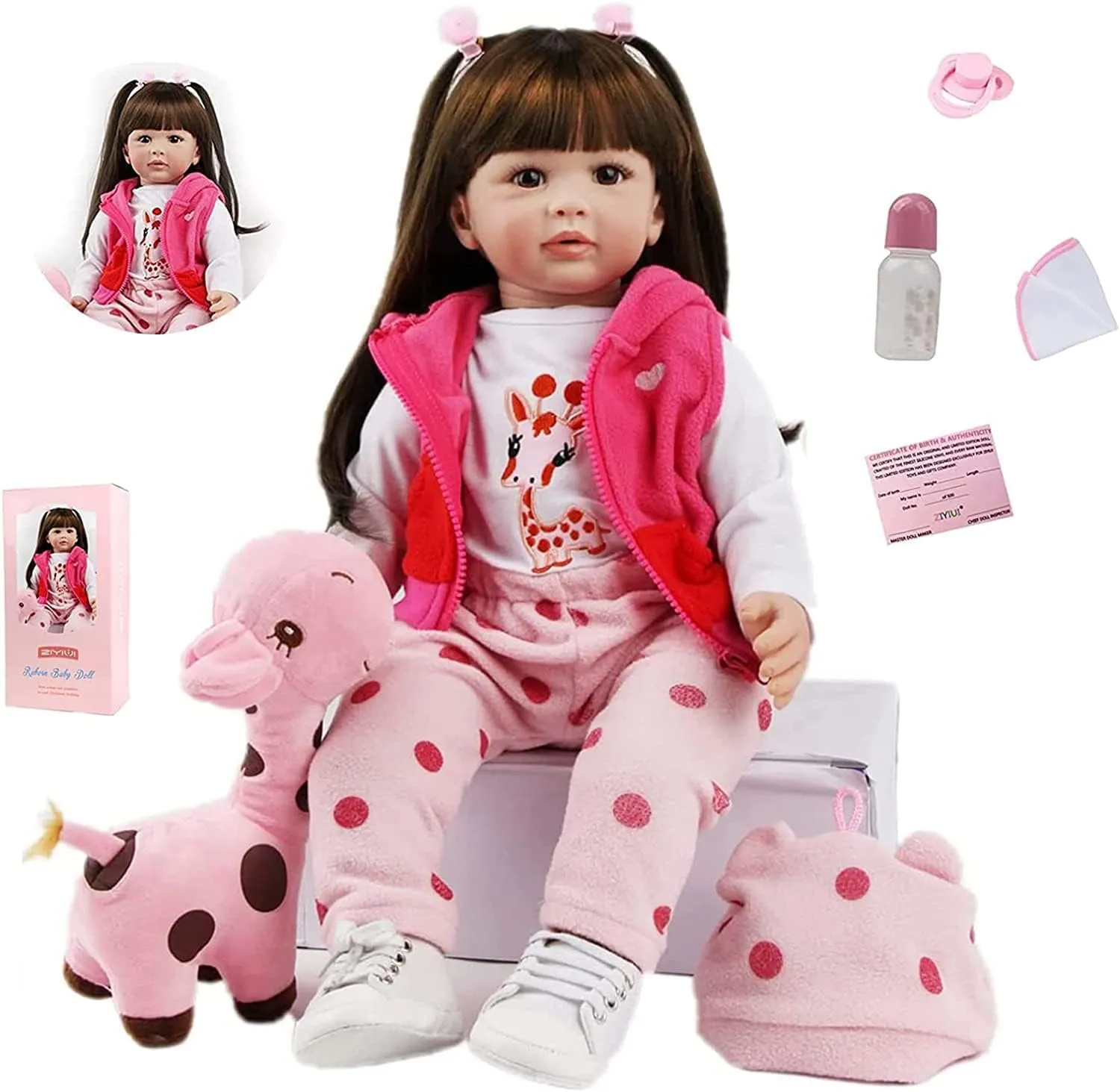 24 Inch 60 carnivore quick ancestor sawyer cate opportunity cm Reborn Baby Doll Girl Soft Vinyl Silicone Realistic Toddler Newborn Doll Reborn Babies Birthday Xmas Gift SYP 