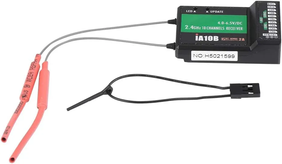 2.4G 10 Channel Receiver overcast labellum PPM Output with iBus Port for RC Helicopter Airplane Glider Black Plastic 47mm 33.1mm 14.7mm Flysky FS IA10B 