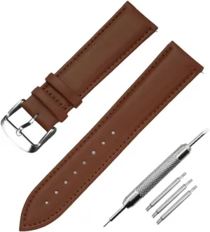 24mm leather Women Watch band Part Purple Green Blue avocational Soft Watch strap 8mm 10mm 12mm 14mm 16mm 18mm 20mm 22mm 