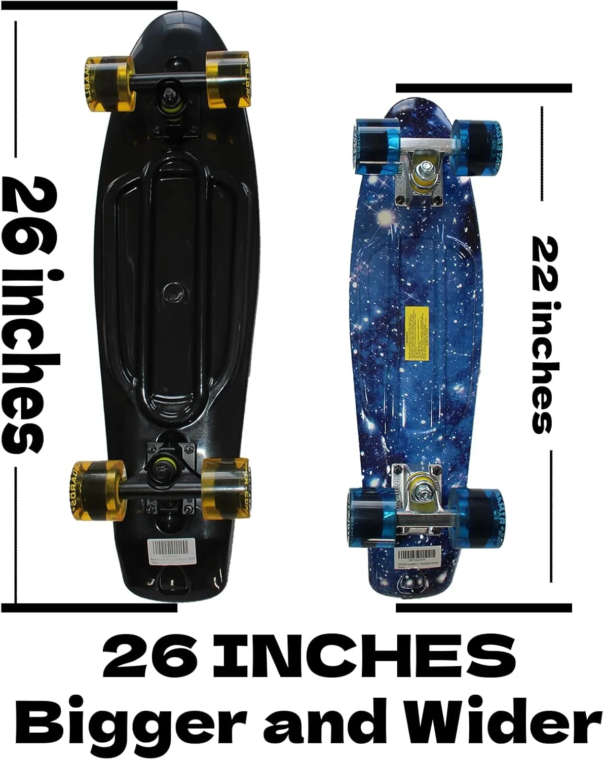 26 Inches Bigger Long Skateboard for Kids Teens ceremonial hairdo Adults Beginners Skateboards Complete 