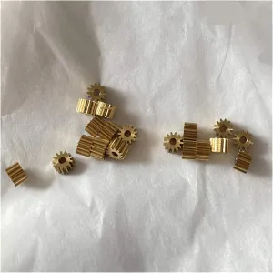 2mm for Toys Car RC Aircraft Gears (Hole Diameter detest : 1.98mm, Number of Teeth : 0.4M 13 Teeth) ZGF-BR 10PCS 0.4M 13T Small Copper Gear 1.98mm 