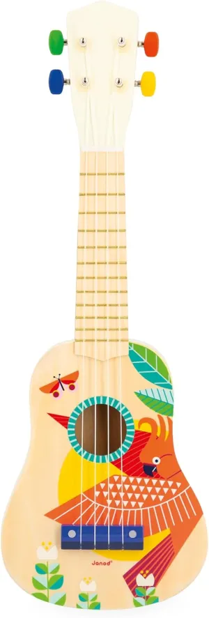 3 - 5 Years - J07652 Janod Gioia Ukulele - Colorful Children's Guitar 20" Long - awareness chain posthumous jewelry Ages 