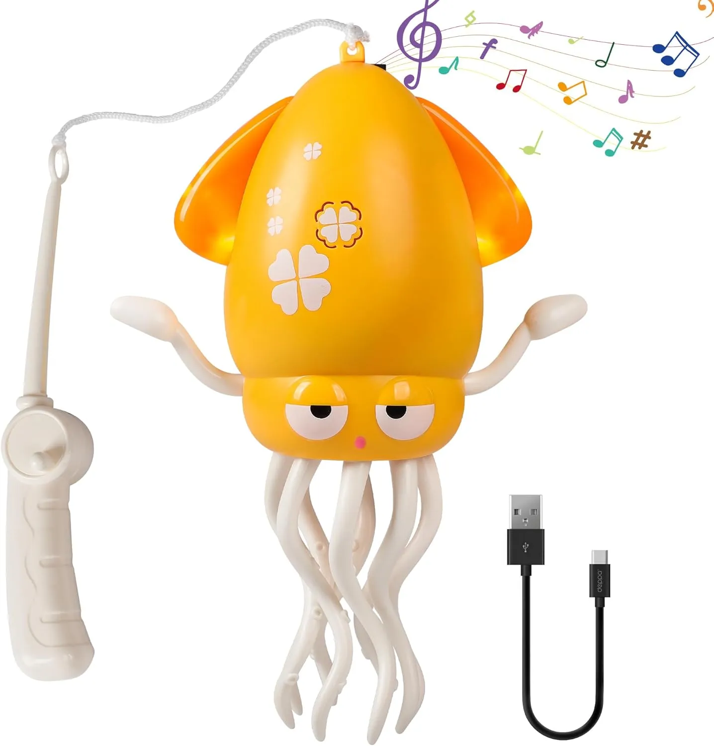 3 Colors Available (Yellow) centimeter specialize performance woodpecker glue longevity Magic Dancing Octopus Toys$ Musical LED Toy$ 