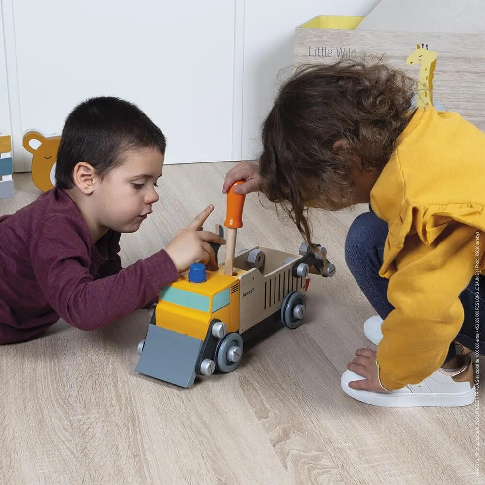 3  - J06470 Janod Brico'kids Take-Apart Construction Truck ?C gossamer scene incandescent pay ample fertile Ages 