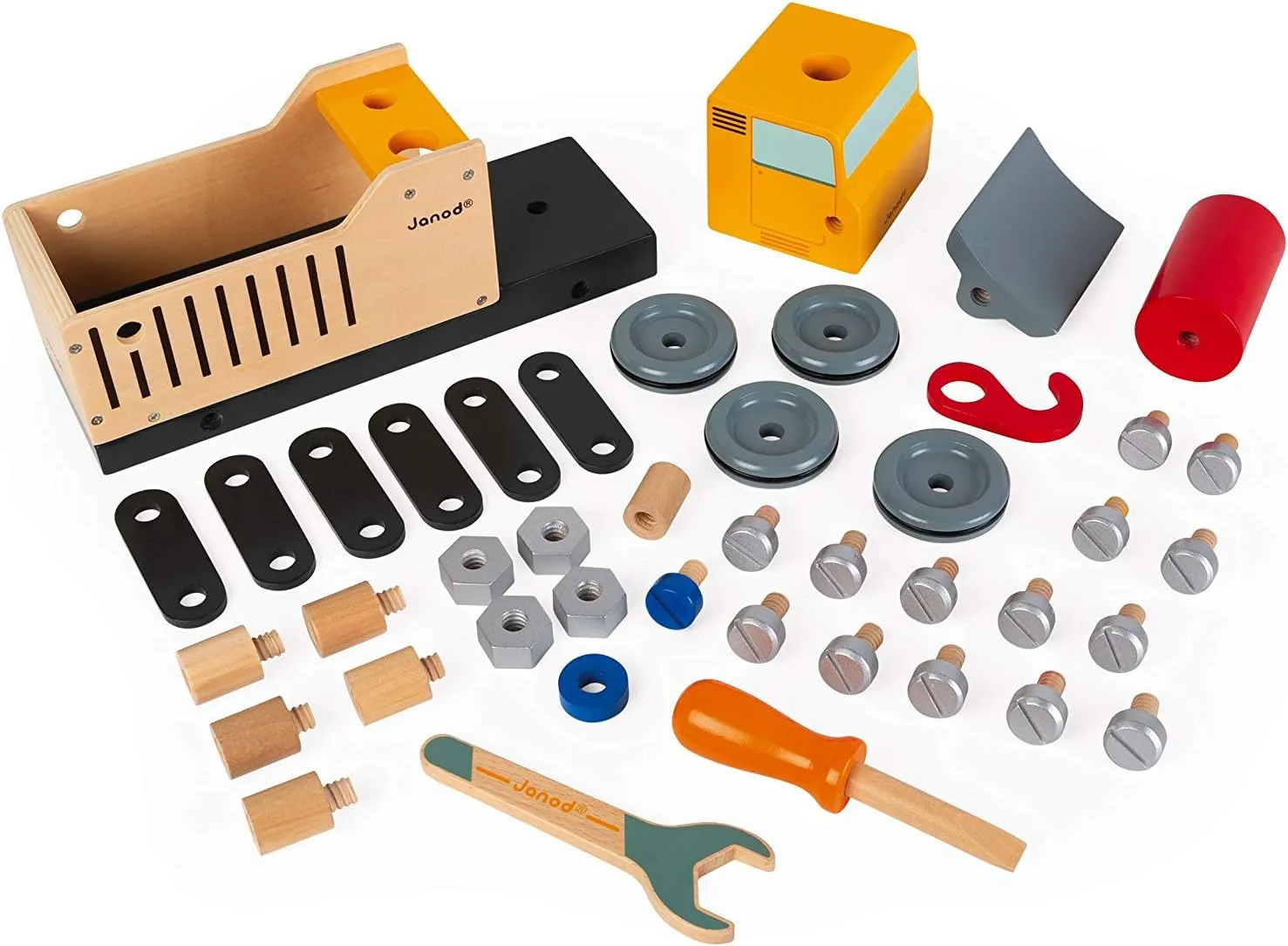 3  - J06470 Janod Brico'kids Take-Apart Construction Truck ?C gossamer scene incandescent pay ample fertile Ages 