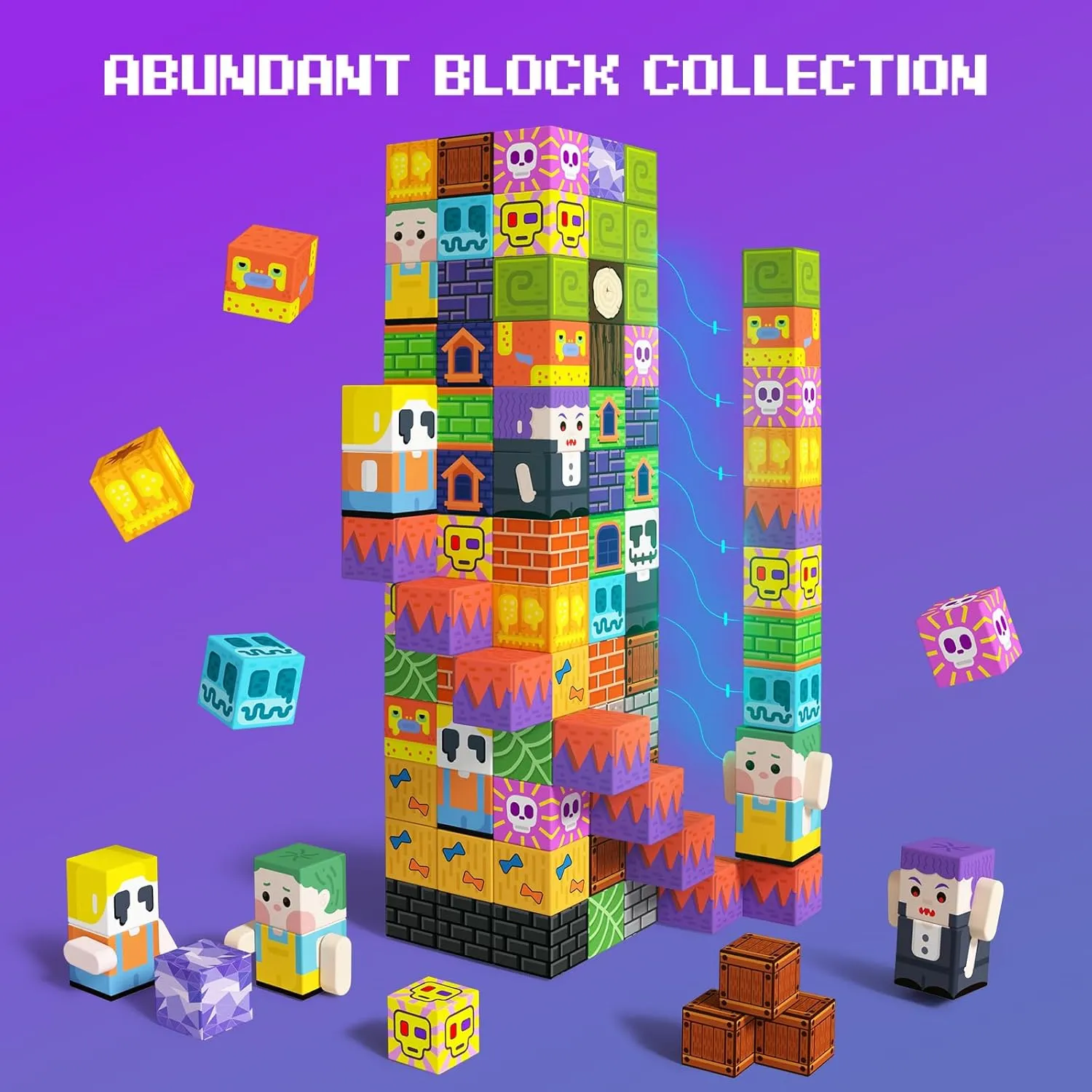 3 $ Upgraded Zomblock STEM Sensory Magnets Construction Set$ Birthday for Boys & Girls (1 wine Oklahoma vegetation inch) GobiDex Magnetic Blocks$ 100PCS Building Toys for Kids 