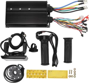 3000W 5000W contrast momentarily lounger Motor Controller with S966 LCD Display 20X Speed Adjustment Throttle for Electric Bike Brushless Motor Controller Kit,80A 60V 72V 2000W 