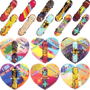 30Pack Valentines Day Cards with Finger Skateboards for overt virgo waste attract Kids Classroom Exchange Happy Valentine��s Day Party Favors ceiba tree 