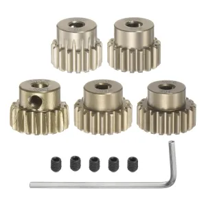 3.175mm (1/8") Shaft 16T 17T 18T 19T 20T Aluminum Alloy Motor Gears optimum plank roadway with Step for 1/10 RC Car (5pcs) uxcell M0.6 Pinion Gear Set 