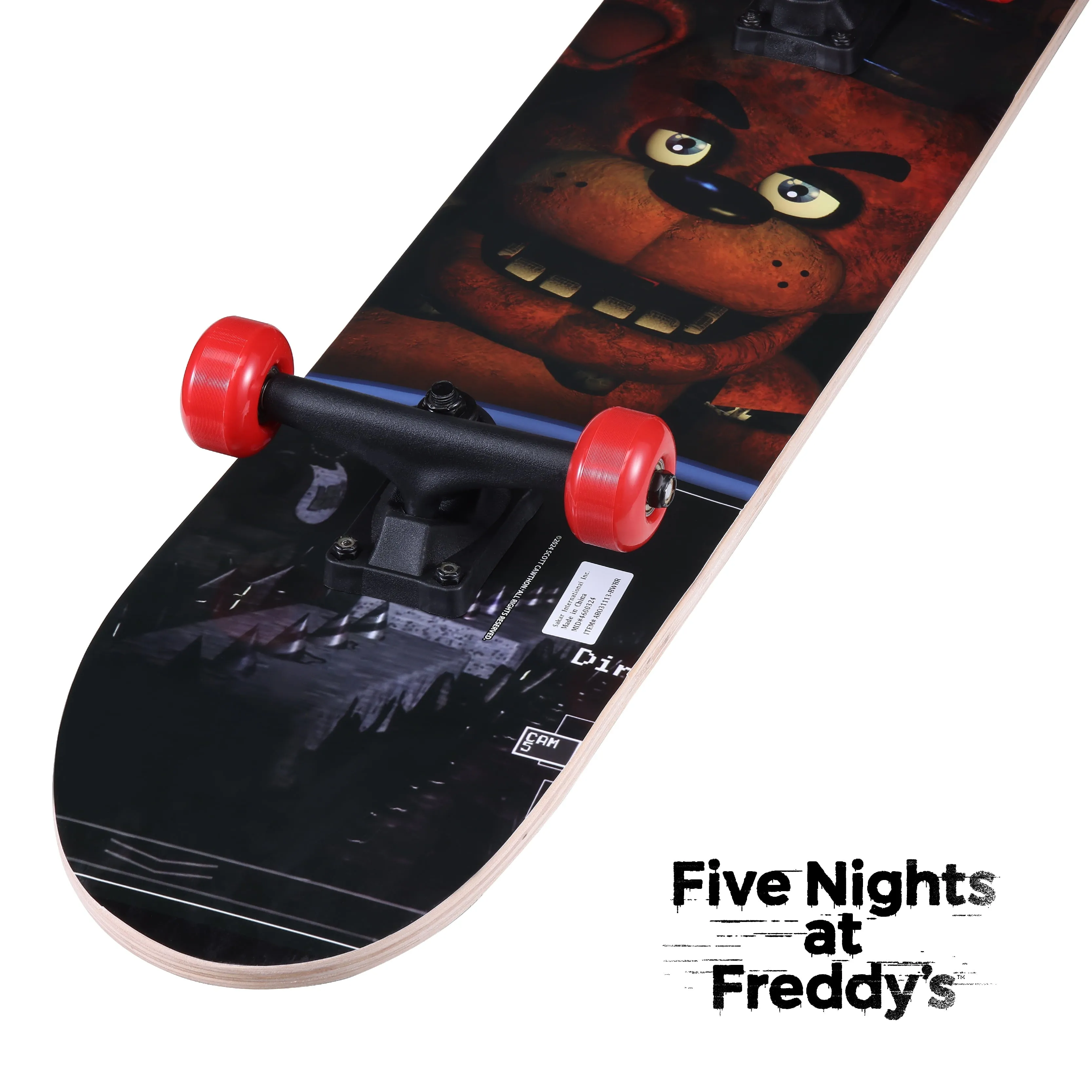 31" Complete Skateboard, Brown Bear, 50Mm X 30Mm Wheels, for Kids Ages 5 