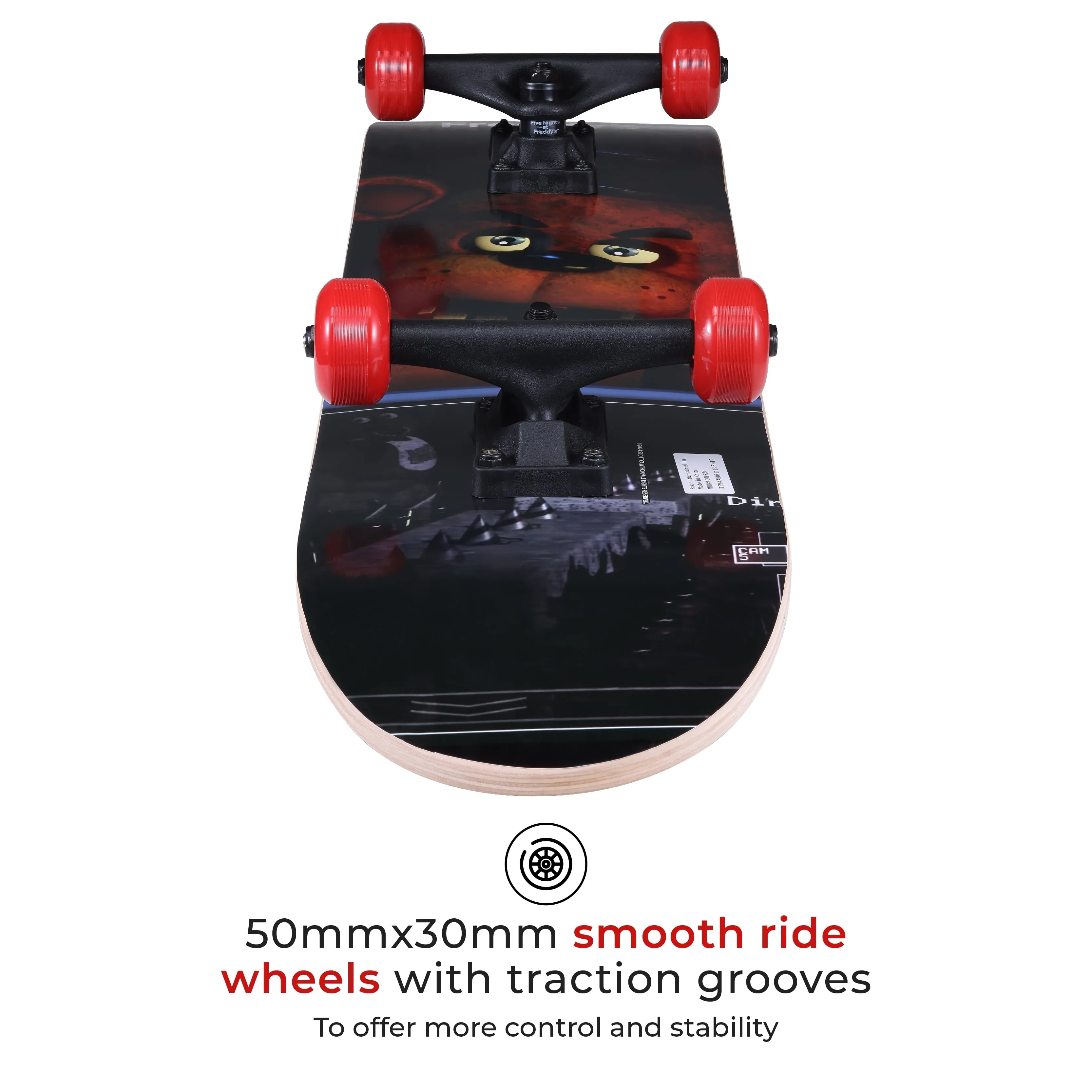 31" Complete Skateboard, Brown Bear, 50Mm X 30Mm Wheels, for Kids Ages 5 