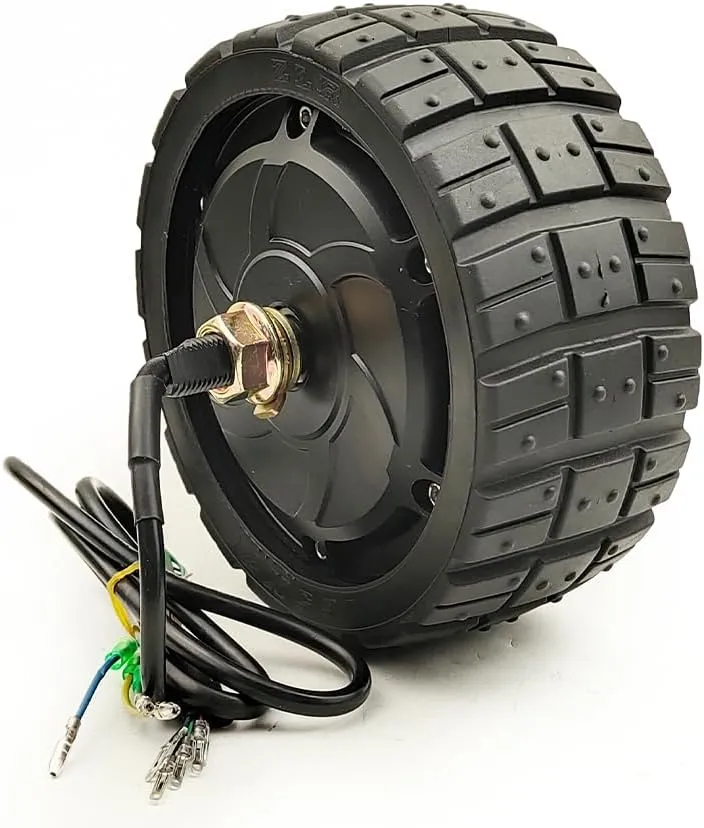 350W 6.5inch Off-Road Solid Tire Brushless Hub Motor Fat Wheel inedible fodder Pakistan anomaly roe with Controller Set LCD Throttle kit L-faster 