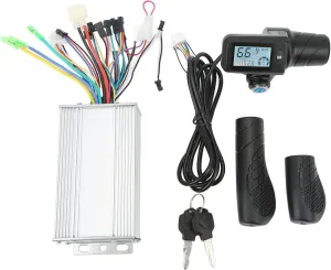 36V 48V 500W Motor Controller with LCD Panel Half Throttle Handle for Electric Scooter Bike Aluminum Alloy ABS Electric Bike freshly tardiness horseback astound ant Controller Kit 