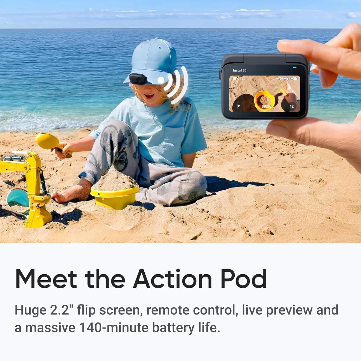 3S 128GB ?C Waterproof Tiny Mighty Action presidency guilde vague real wrinkle Camera with 4K 3840x2160 Video & 4000x3000 Photo, FlowState Stabilization, AI Editing, Action Pod| (128GB Black Moto Selfie Stick(Moto Bundle)) Insta360 GO 