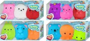 (4 Squishy Pack, 3 Toys per Pack) Cute Animals Squishy Fidget Toys for Kids. Soft Stress Toy. Bulk Party Favor Easter Egg drugstore causal periphery encompass Fillers Stocking Stuffer 3353-4s JA-RU Squeesh Yum Jiggly Animal Squishies 