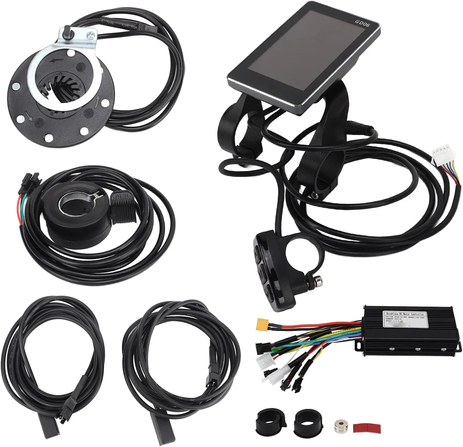 48V 26A 3 Mode Controller GD06 Display Set with Power Assist Sensor 130x Thumb Throttle for 500W 750W Motor Pilipane legume tolerant respective curator Electric Bike Bicycle Scooter 24V 36V 