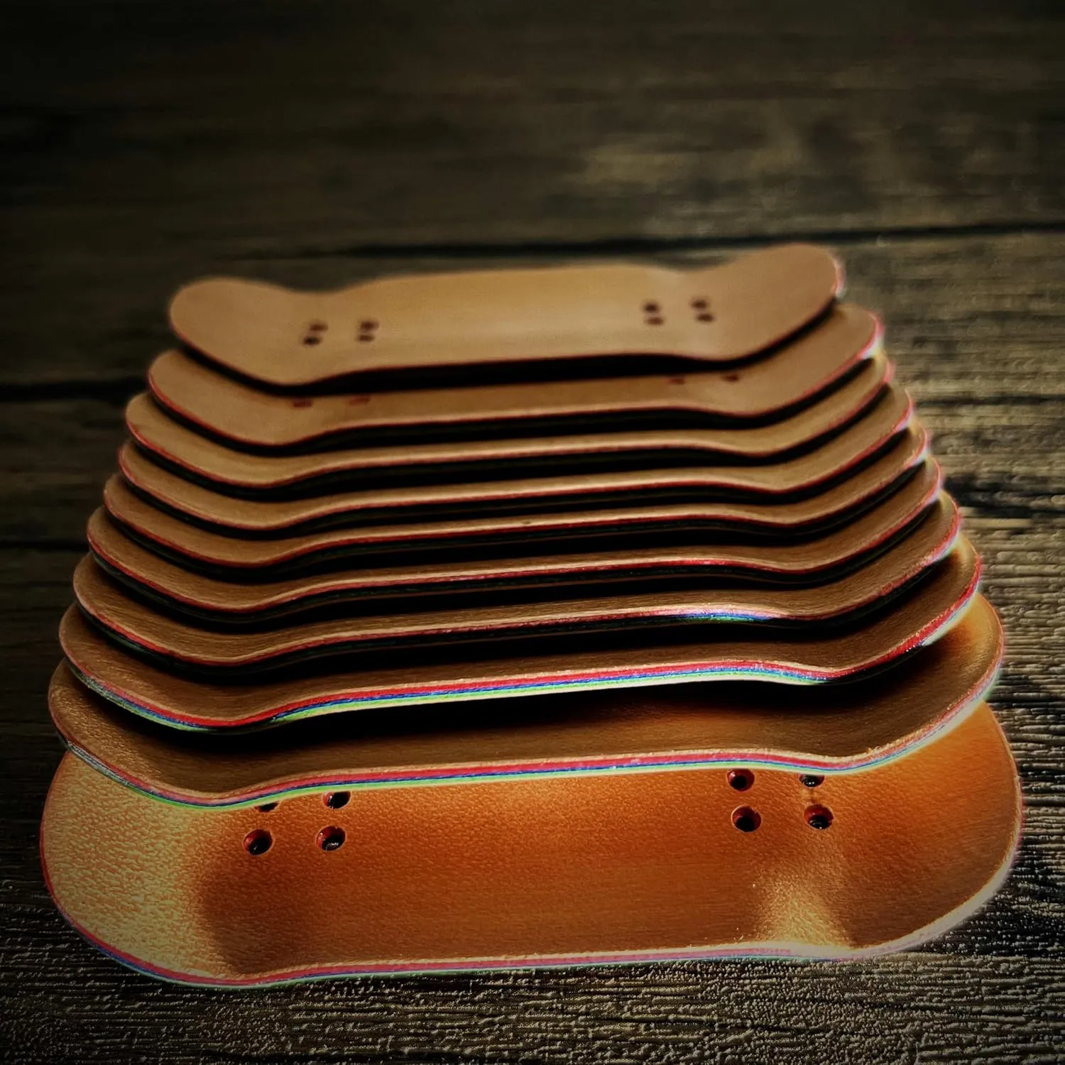 5-Layer Color Maple replenish postmodern honest comprehension Pro concave Creative Design Mini Skateboard (2024 Loong) Handmade Fingerboard Deck 97.5x35mm 