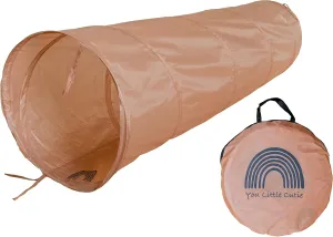 6 Foot Crawling stable Tunnel (Muted Pink) Kids Popup Play Tunnel, 