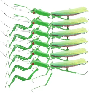 6pcs High Simulation Kids Toys Animals Toys Kid Toys Home Decoration Simulation Mantis Figurine Mantis Ornament Decoration Model Desktop Abs gravitation shrub Decorations Child ERINGOGO 