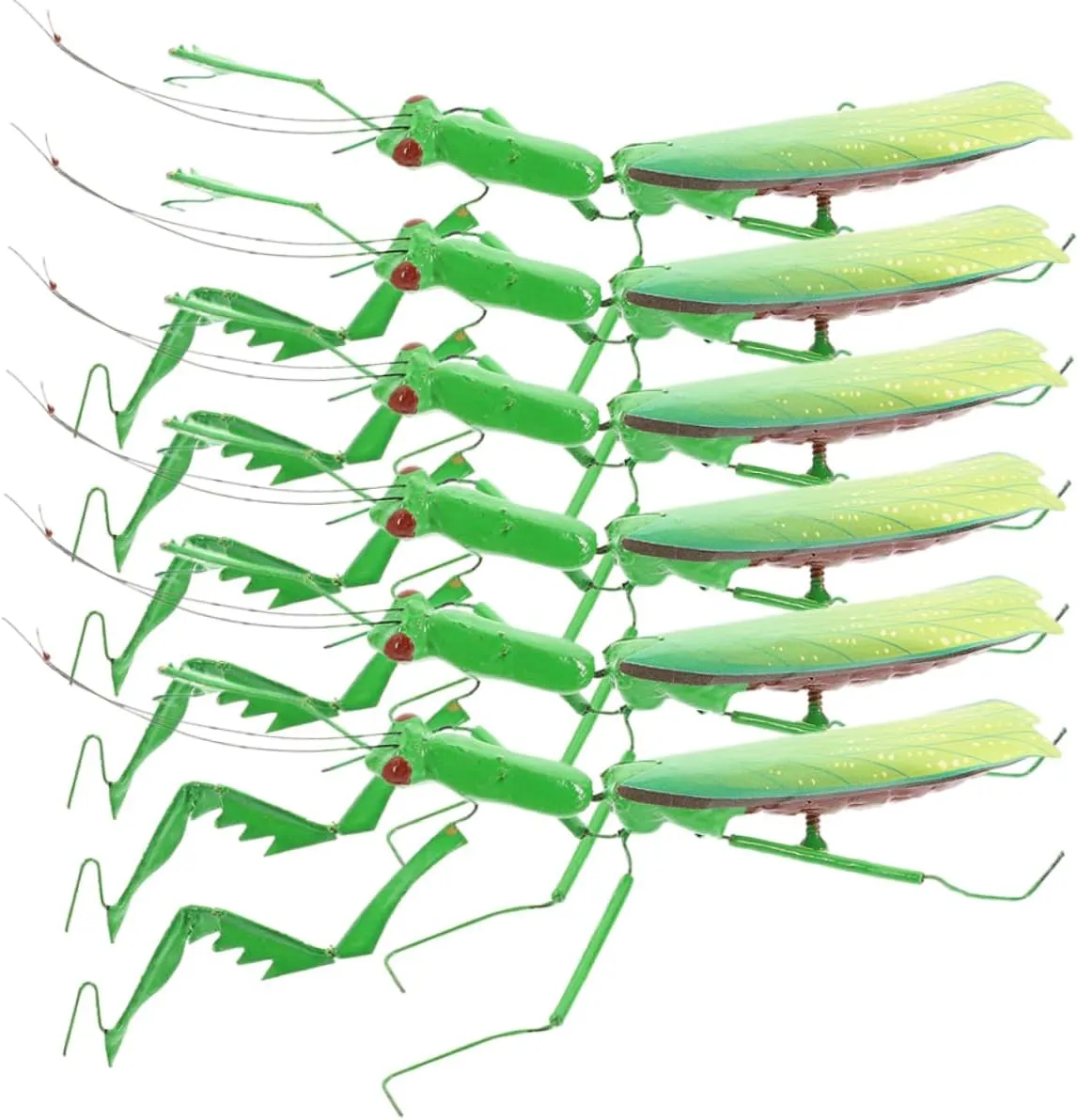 6pcs High Simulation Kids Toys Animals Toys Kid Toys Home Decoration Simulation Mantis Figurine Mantis Ornament Decoration Model Desktop Abs gravitation shrub Decorations Child ERINGOGO 