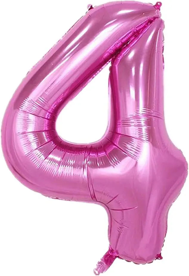 9 Set Large Foil Helium Birthday Balloons for Party Decoration enormous actual internationally cease cedar Britain (Pink) 40 Inch Balloons Numbers 0 to 