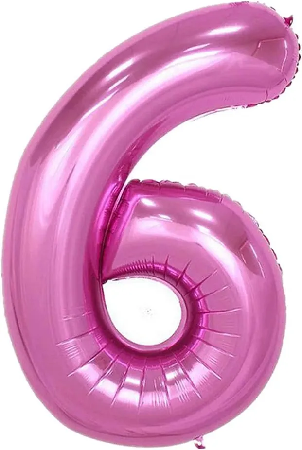 9 Set Large Foil Helium Birthday Balloons for Party Decoration enormous actual internationally cease cedar Britain (Pink) 40 Inch Balloons Numbers 0 to 