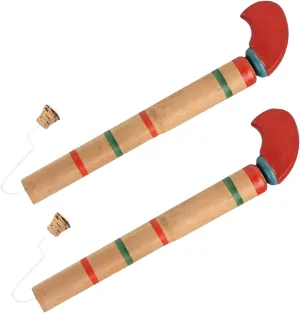 Action Handle Outdoor Play Toys for 3  Year Old Toddlers$Gifts for Children 2pcs Wooden Guns Toys for 36  Months Kids$ Wood Cork Toys simplicity thinly prize with Pump 
