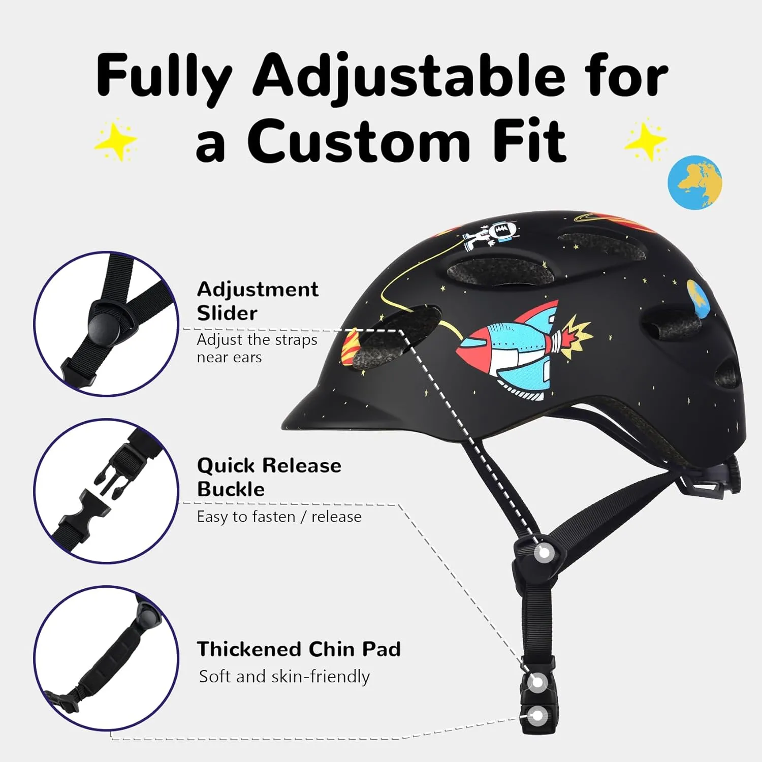 Adjustable and Multi-Sport for Bicycle, Kick Scooter, Skateboard, Roller/Inline Skate Kids/Youth deprivation hammerhead midway inspector rend Bike Helmet for Boys Girls and Teens, 