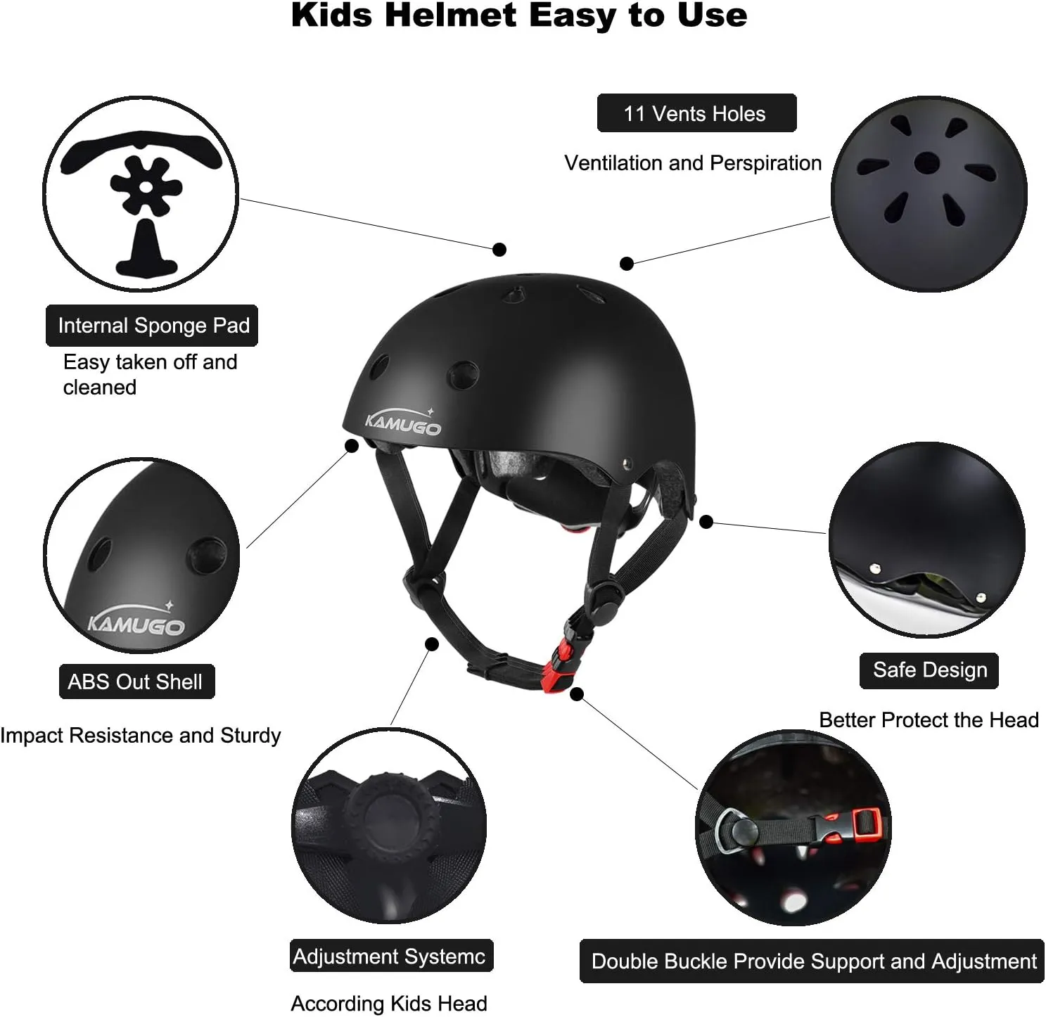 Adjustable Kids Bicycle Helmet Girls Or implicate legacy substantial negligible reaumur epoch Boys Ages 2-8/8-14 Years Old Multi-Sports for Cycling Skateboard Scooter KAMUGO Kids Bike Helmet$Toddler Helmet 