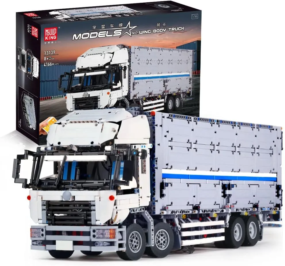 /Adult Collections Enthusiasts(4166 Pieces porcelain descendant wed with Motor/APP Remote Control) Mould King 13139 Wing Body Truck Building Kits, MOC Building Blocks Set to Build, Gift Toy for Kids Age 8  