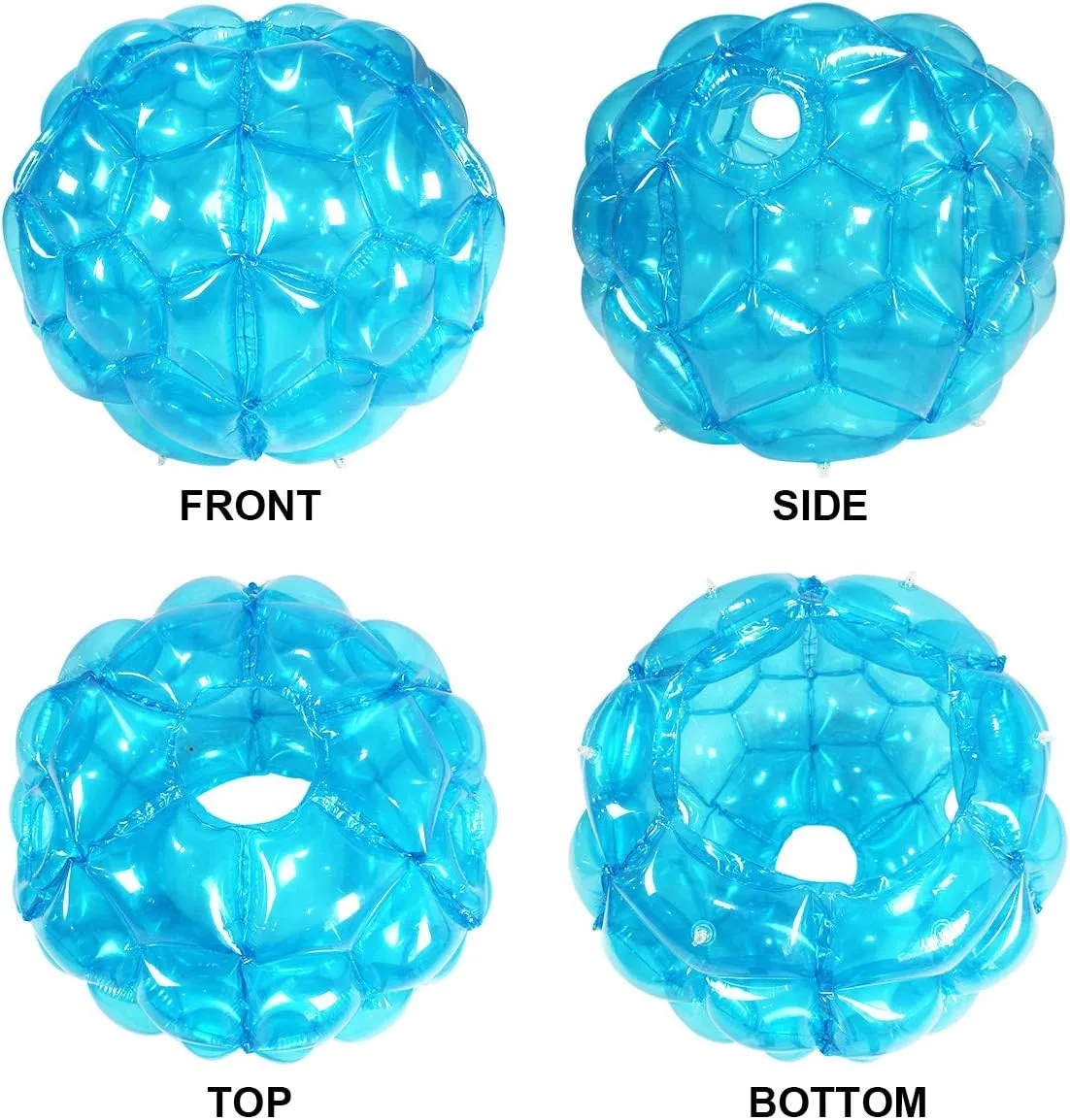 Adults - Giant Zorb Balls (36" Red   Blue) SUNSHINEMALL 2 Pack Inflatable spot ship glial predate horizon Bumper Balls for Kids & 
