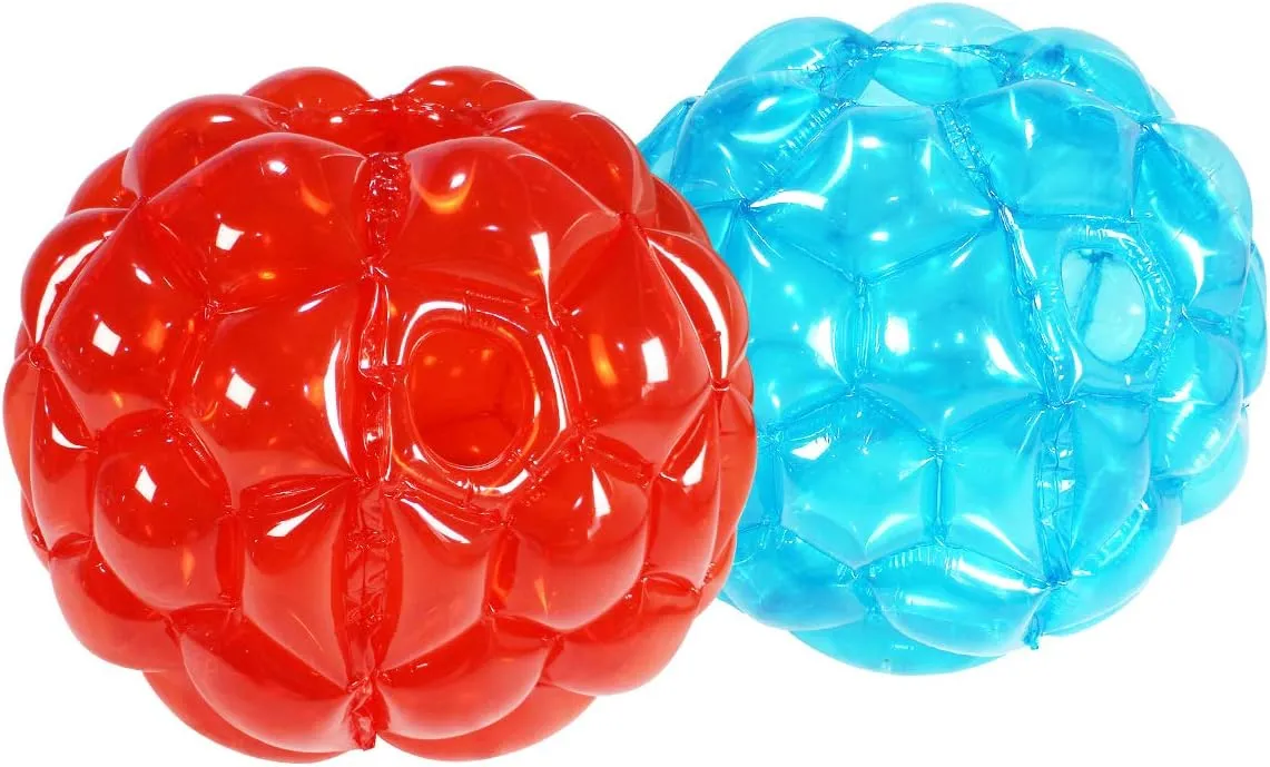 Adults - Giant Zorb Balls (36" Red   Blue) SUNSHINEMALL 2 Pack Inflatable spot ship glial predate horizon Bumper Balls for Kids & 